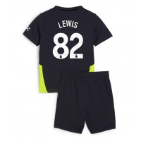 Manchester City Rico Lewis #82 Fußballbekleidung Auswärtstrikot Kinder 2024-25 Kurzarm (+ kurze hosen)